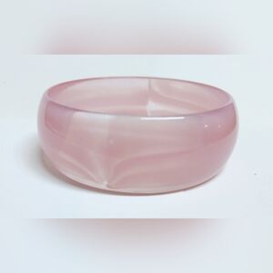 Vintage Pink Plastic Bangle Bracelet
